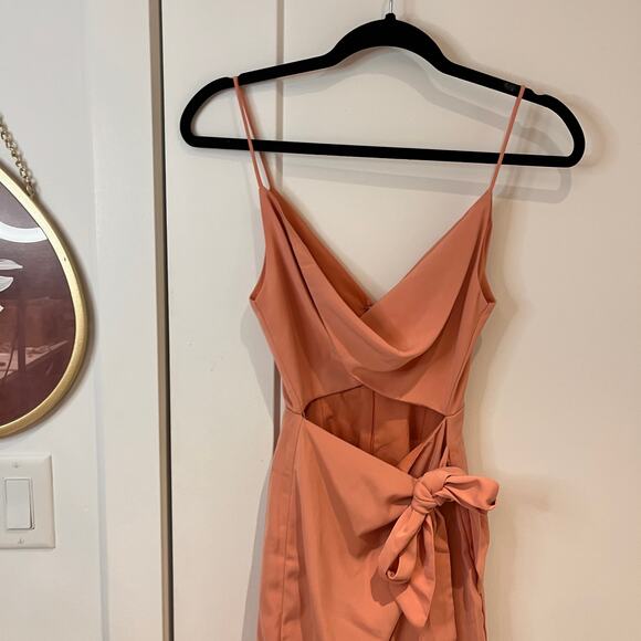 Revolve By The Way Kamryn Side Tie Mini Dress Size XS - Picture 4 of 10